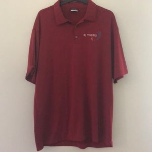 NIKE GOLF POLO red with rj young patch